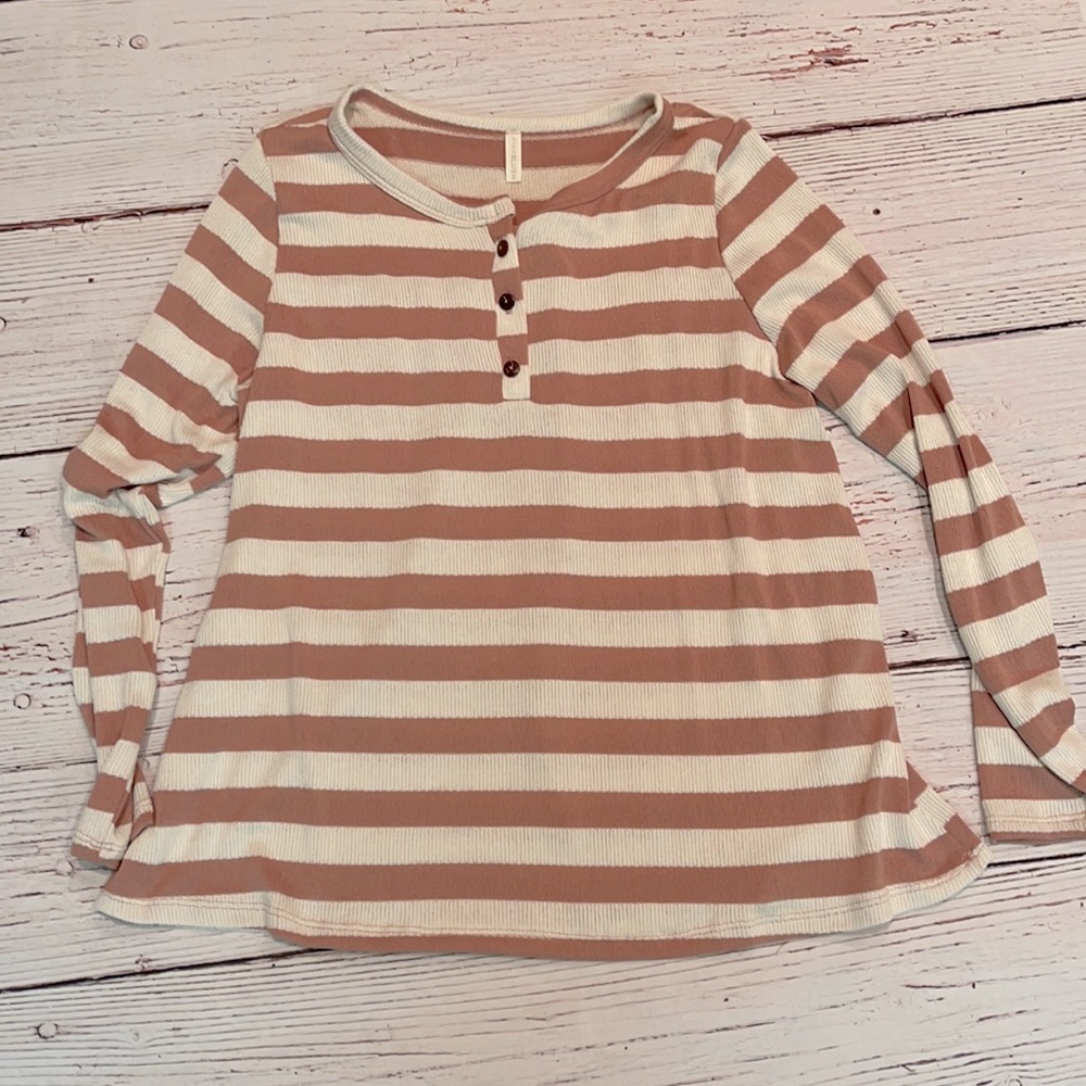 Pinkblush Maternity henly style long sleeve shirt